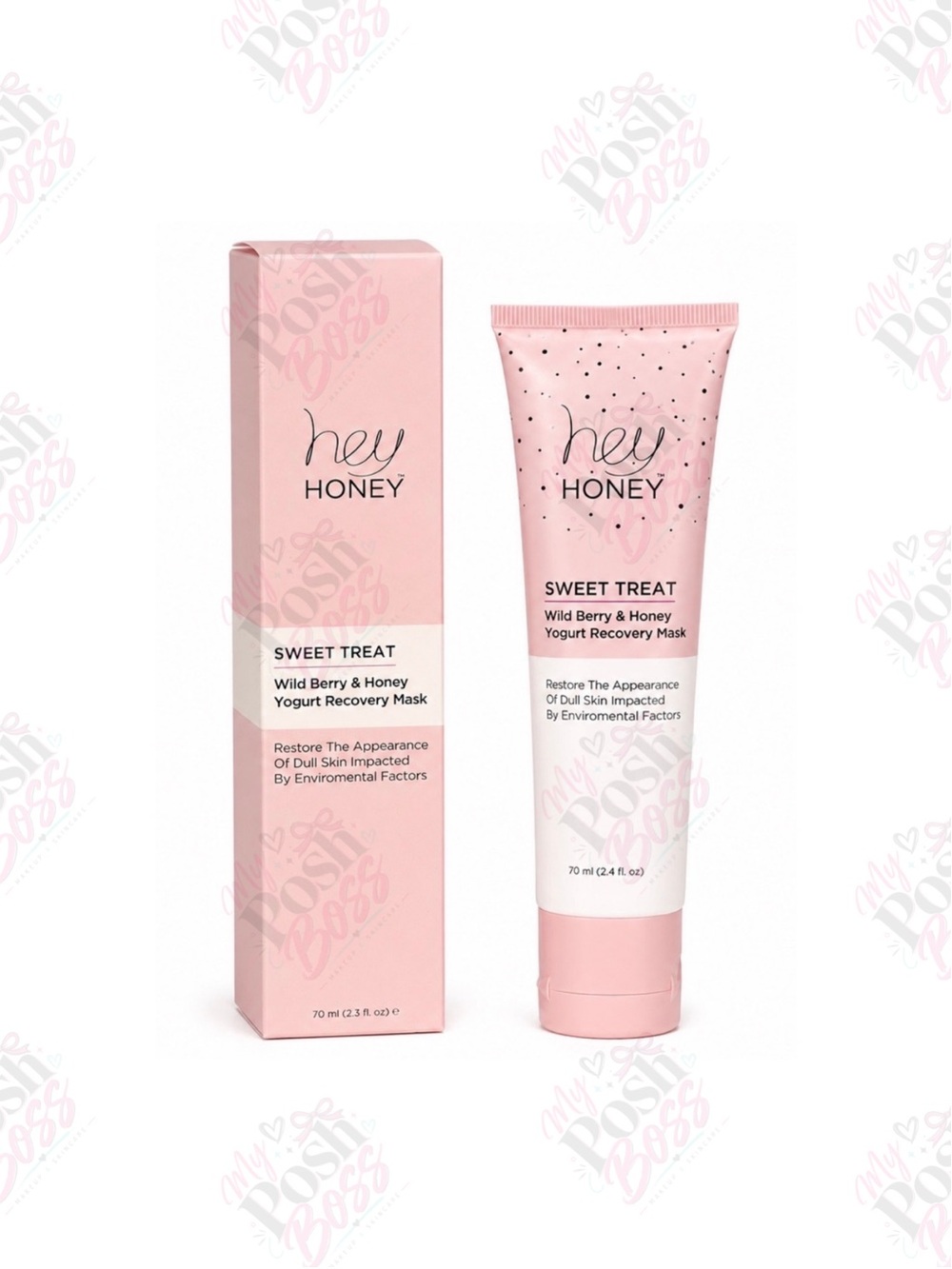 2/$40 Hey Honey Sweet Treat Wild Berry & Honey Yogurt Recovery Mask - BNIB